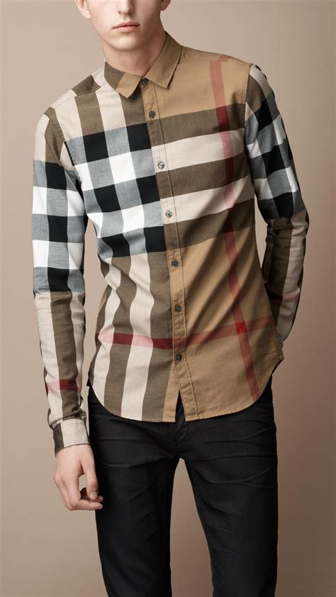 burberry brit check shirts|Burberry button up shirt.